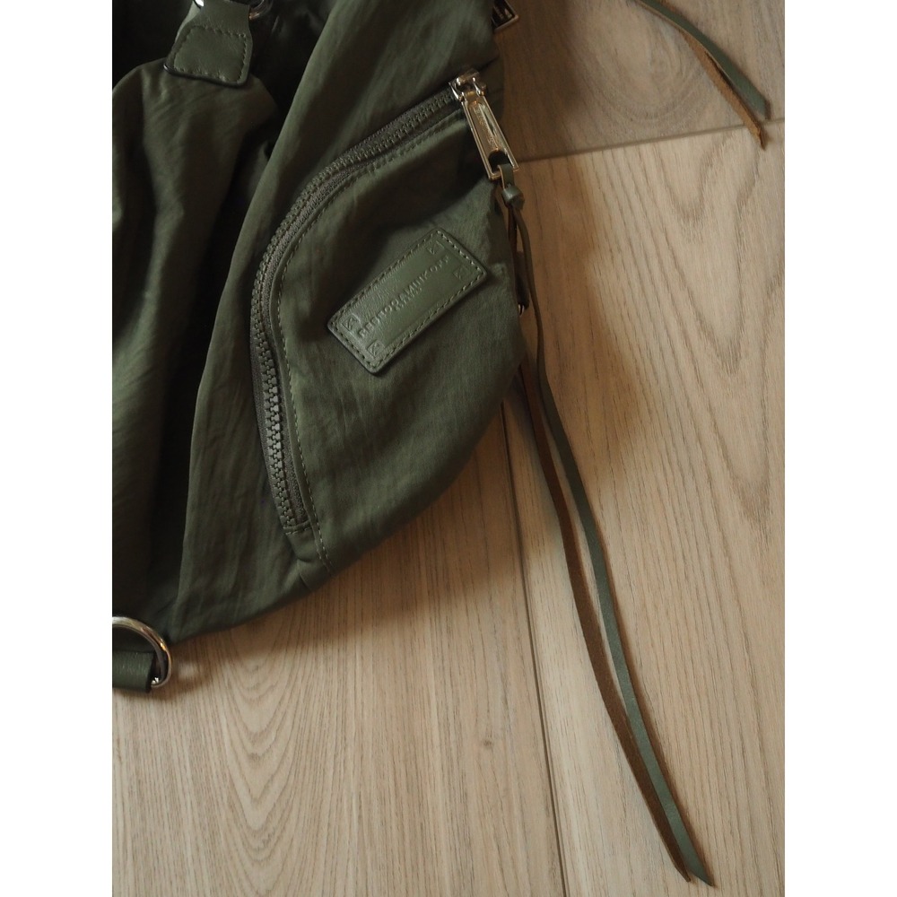 Rebecca Minkoff Julian Olive Green Nylon Backpack Gorpcore Medium Excellent - Picture 10 of 14